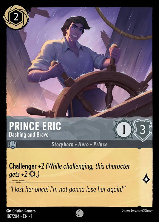 Prince Eric - Dashing and Brave - 187/204 - Common - The First Chapter - Disney Lorcana