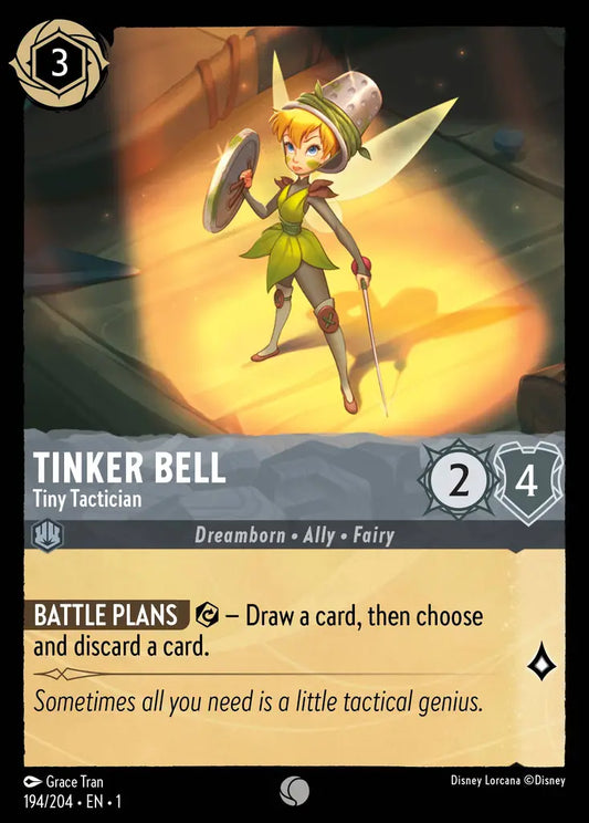 Tinker Bell - Tiny Tactician - 194/204 - Common - The First Chapter - Disney Lorcana