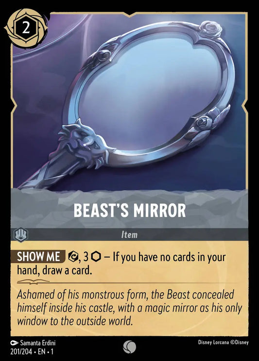 Beast's Mirror - 201/204 - Common - The First Chapter - Disney Lorcana