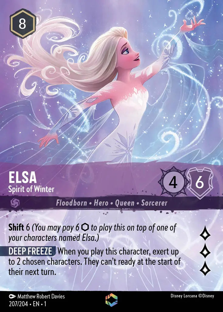 Elsa - Spirit of Winter - 207/204 - Enchanted - The First Chapter - Disney Lorcana