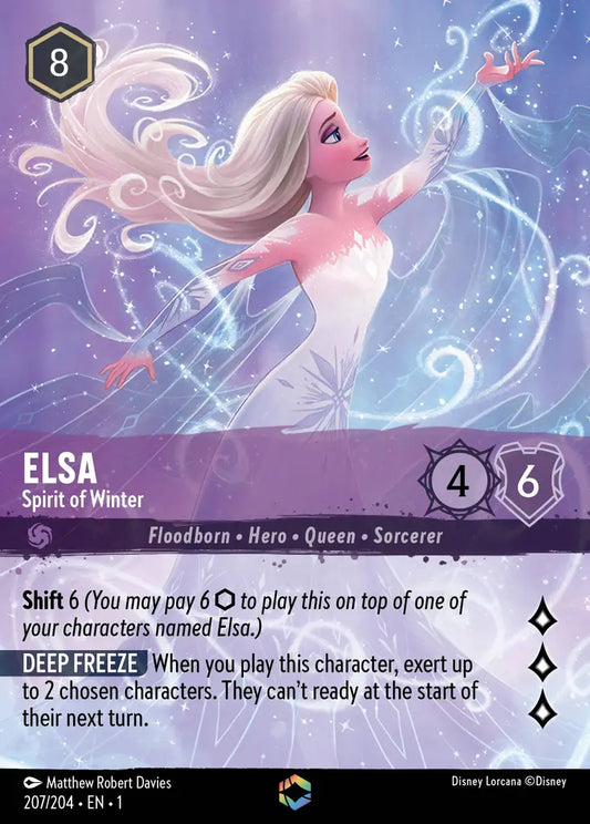 Elsa - Spirit of Winter - 207/204 - Enchanted - The First Chapter - Disney Lorcana