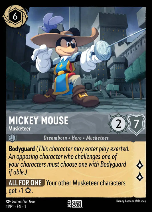 Mickey Mouse - Musketeer - 11/P1 - Promo - Disney Lorcana