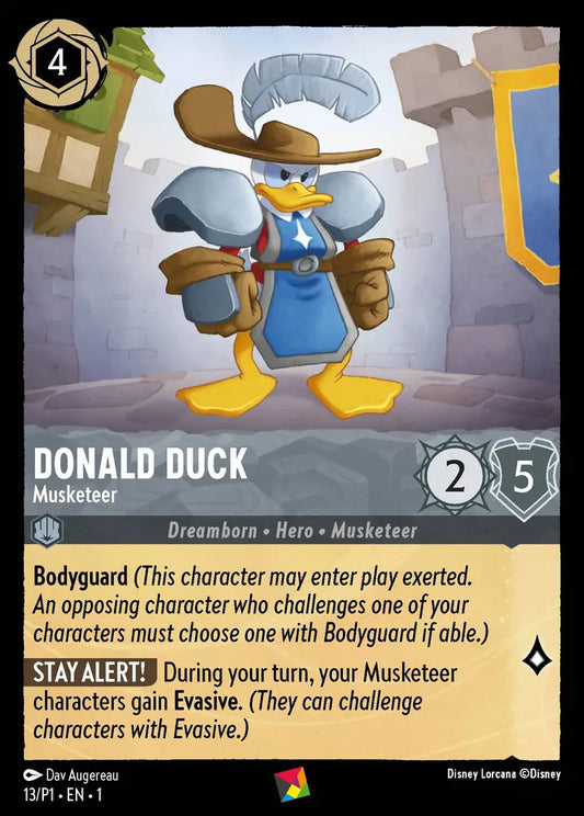 Donald Duck - Musketeer - 13/P1 - Promo - Disney Lorcana