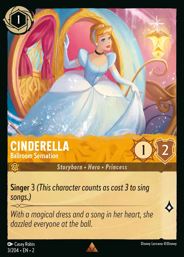 Cinderella - Ballroom Sensation - 3/204 - Disney Lorcana