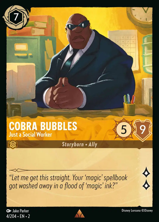 Cobra Bubbles - Just a Social Worker - 4/204 - Disney Lorcana