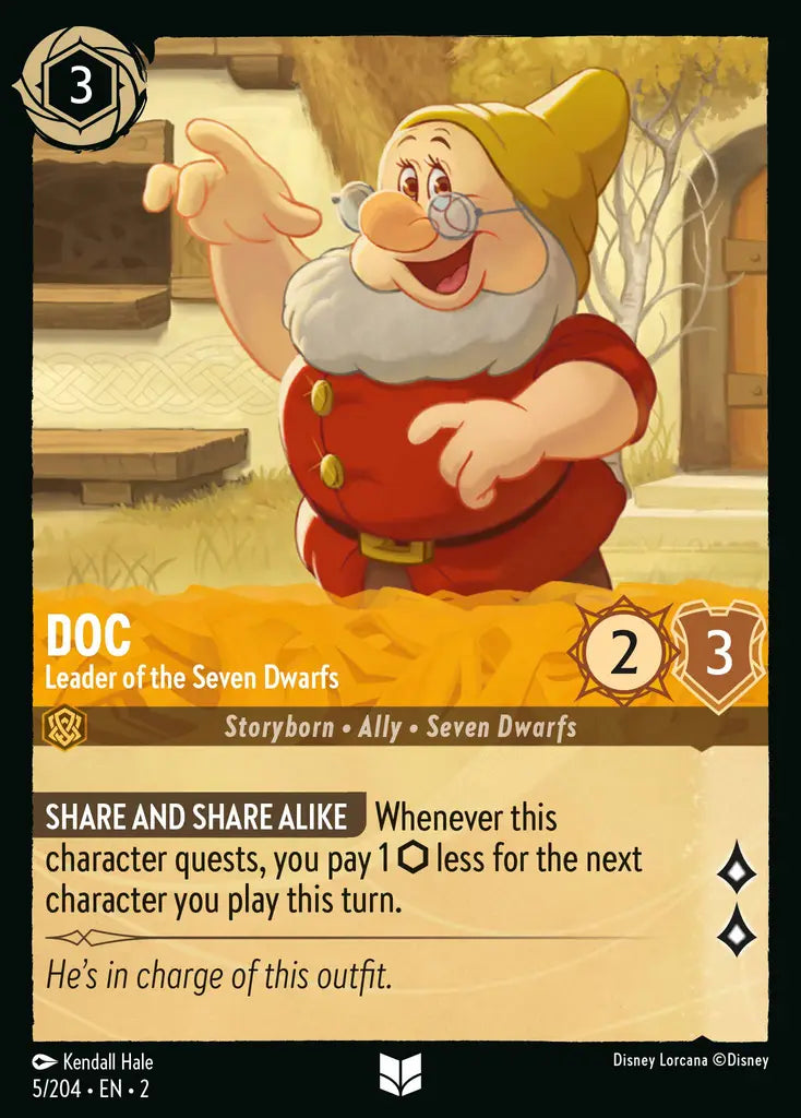 Doc - Leader of the Seven Dwarfs - 5/204 - Disney Lorcana