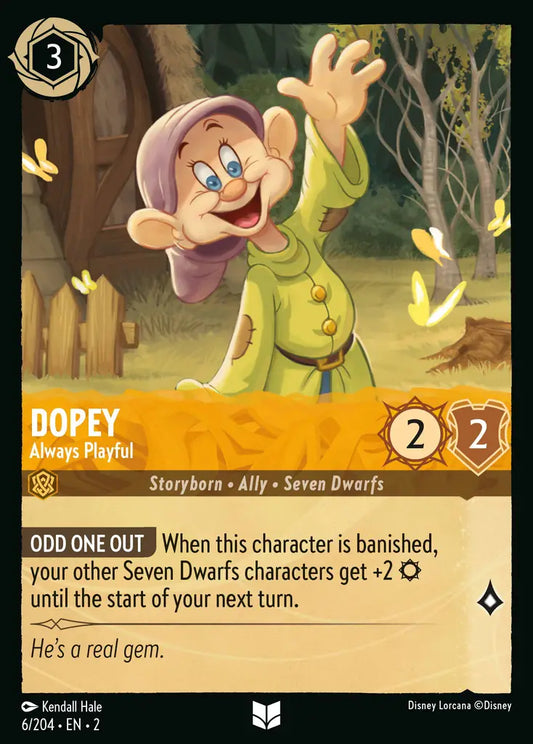 Dopey - Always Playful - 6/204 - Disney Lorcana