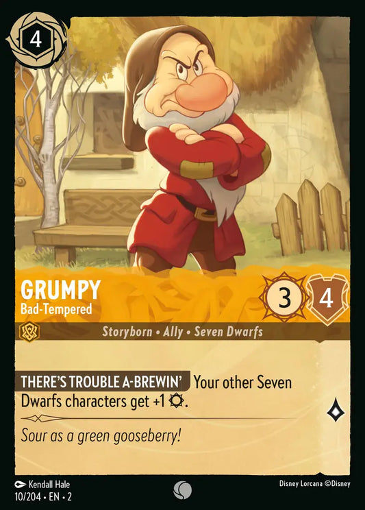 Grumpy - Bad-Tempered - 10/204 - Disney Lorcana