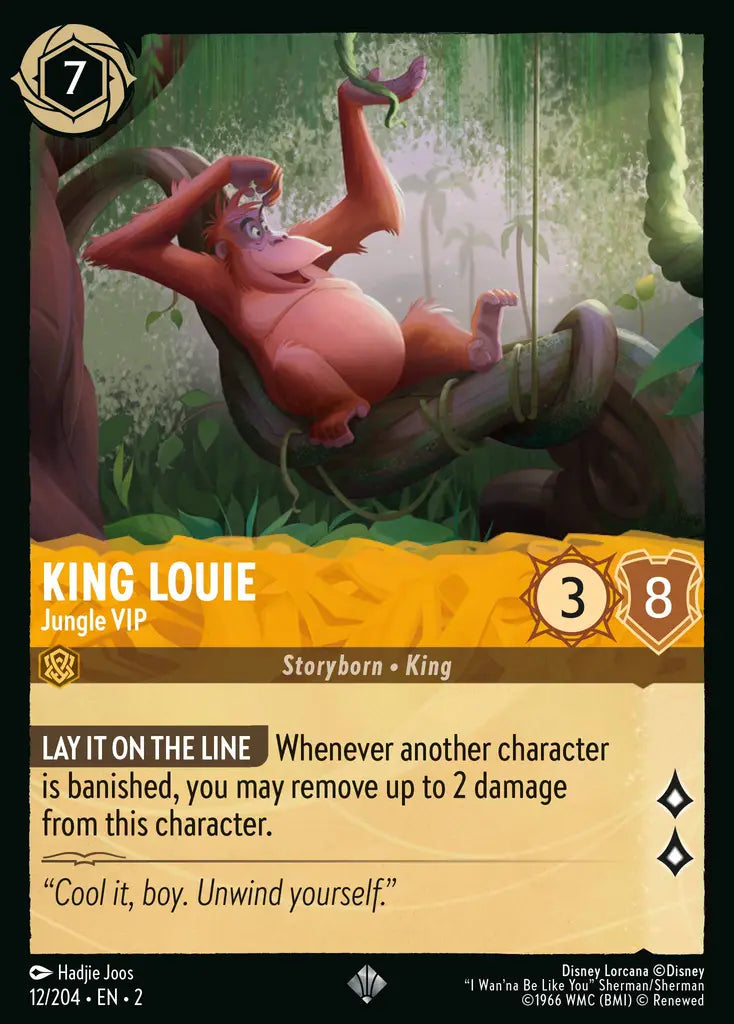 King Louie - Jungle VIP - 12/204 - Disney Lorcana