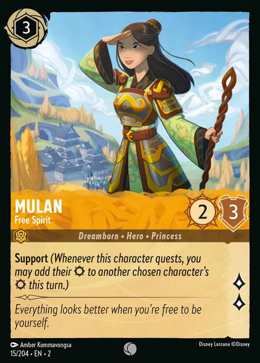 Mulan - Free Spirit - 15/204 - Disney Lorcana