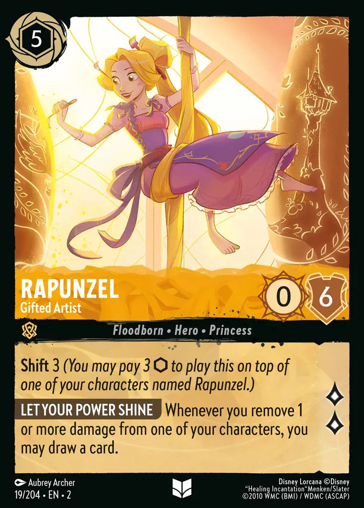 Rapunzel - Gifted Artist - 19/204 - Disney Lorcana