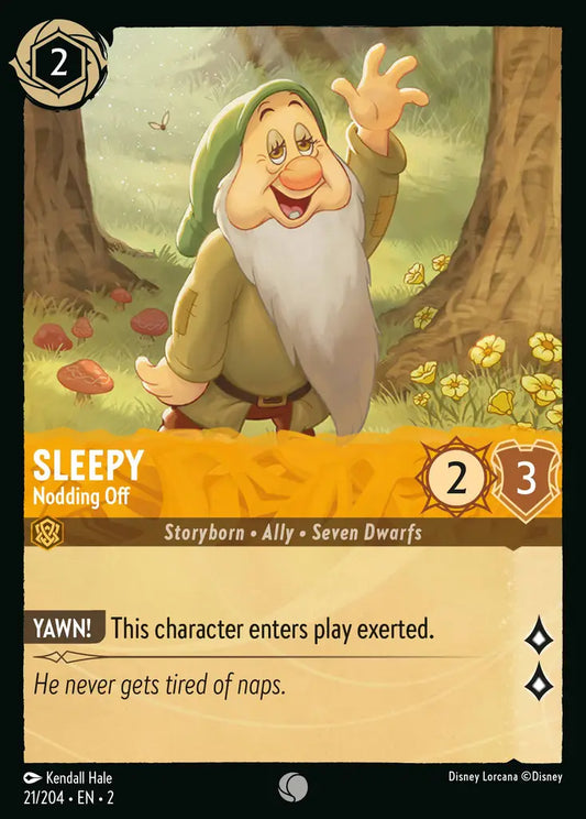 Sleepy - Nodding Off - 21/204 - Disney Lorcana