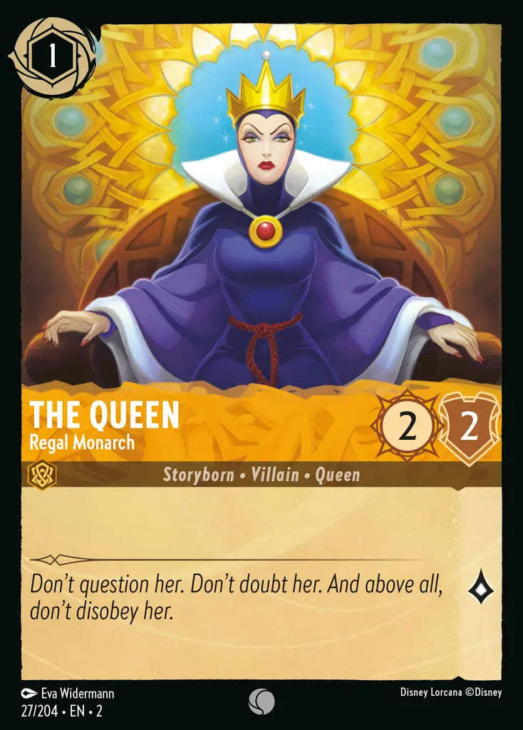 The Queen - Regal Monarch - 27/204 - Disney Lorcana
