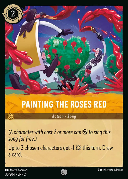 Painting the Roses Red - 30/204 - Disney Lorcana