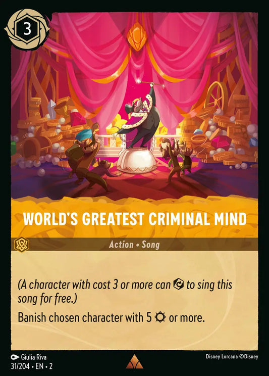 World's Greatest Criminal Mind - 31/204 - Disney Lorcana