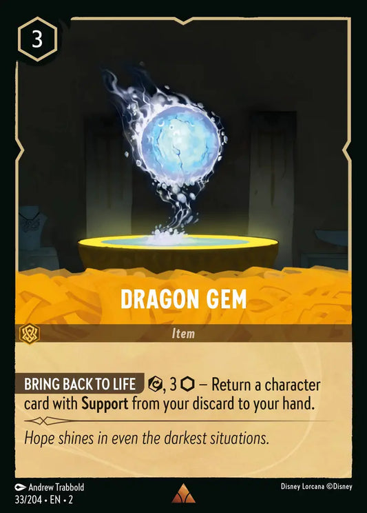 Dragon Gem - 33/204 - Disney Lorcana