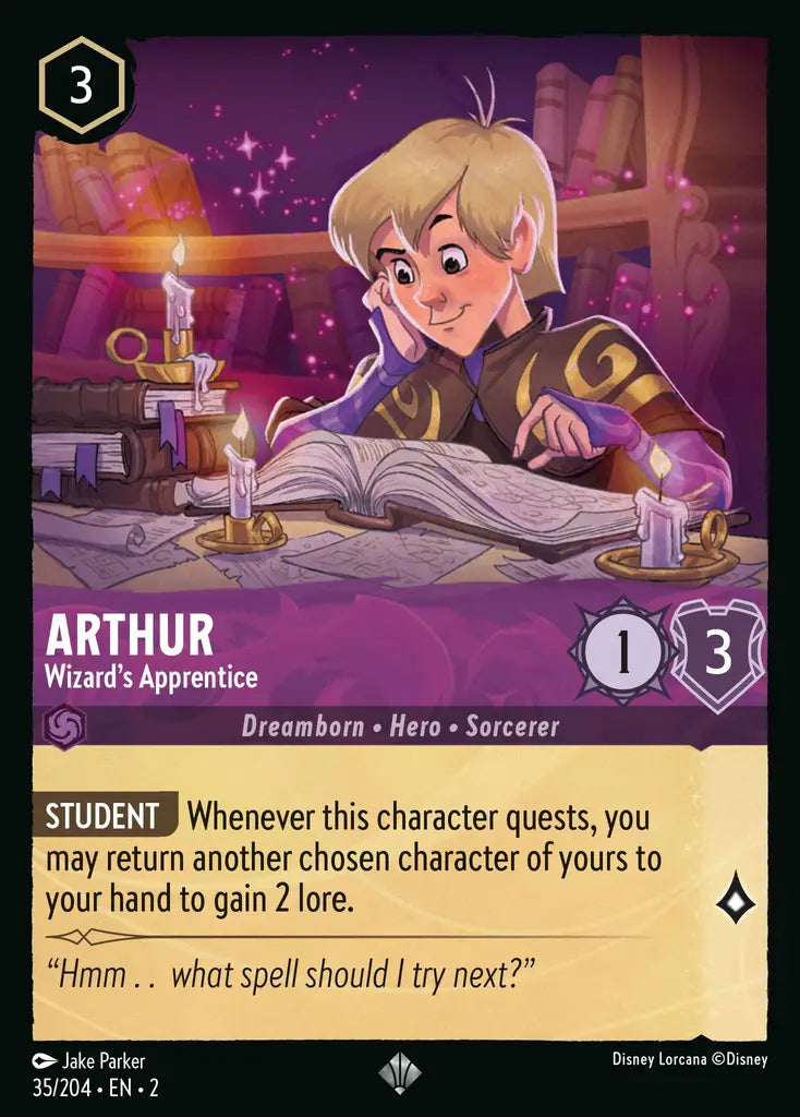 Arthur - Wizard's Apprentice - 35/204 - Disney Lorcana