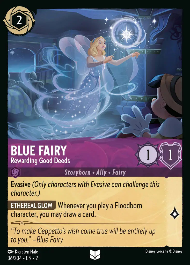 Blue Fairy - Rewarding Good Deeds - 36/204 - Disney Lorcana