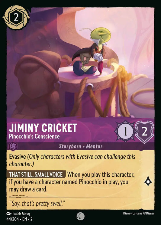 Jiminy Cricket - Pinocchio’s Conscience - 44/204 - Disney Lorcana
