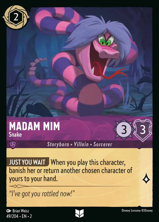 Madam Mim - Snake - 49/204 - Disney Lorcana