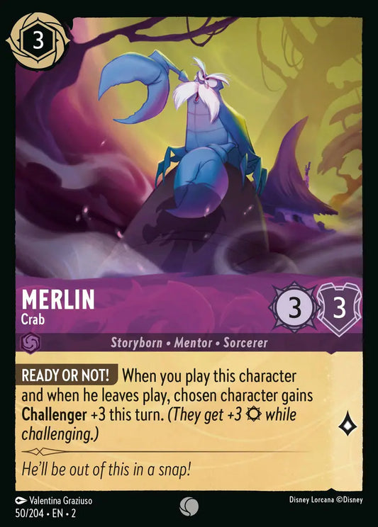 Merlin - Crab - 50/204 - Disney Lorcana