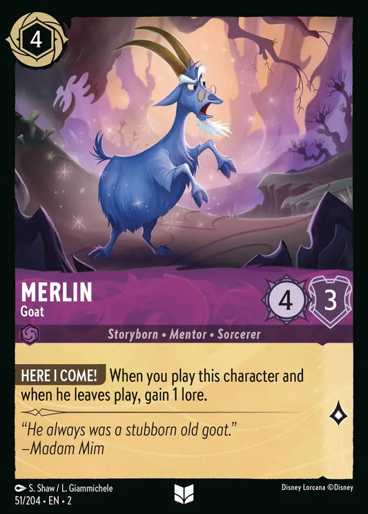 Merlin - Goat - 51/204 - Disney Lorcana