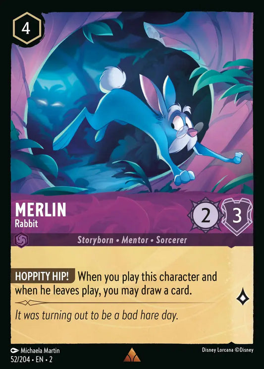 Merlin - Rabbit - 52/204 - Disney Lorcana