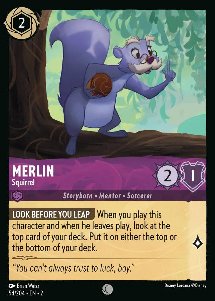 Merlin - Squirrel - 54/204 - Disney Lorcana