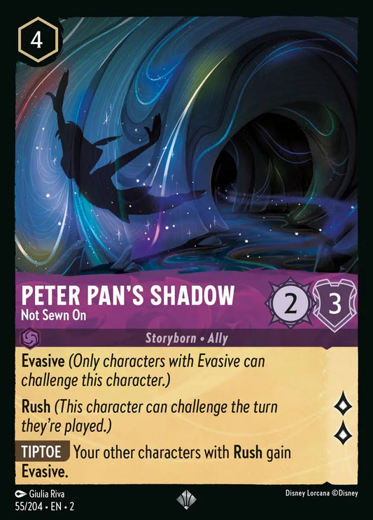 Peter Pan's Shadow - Not Sewn On - 55/204 - Disney Lorcana