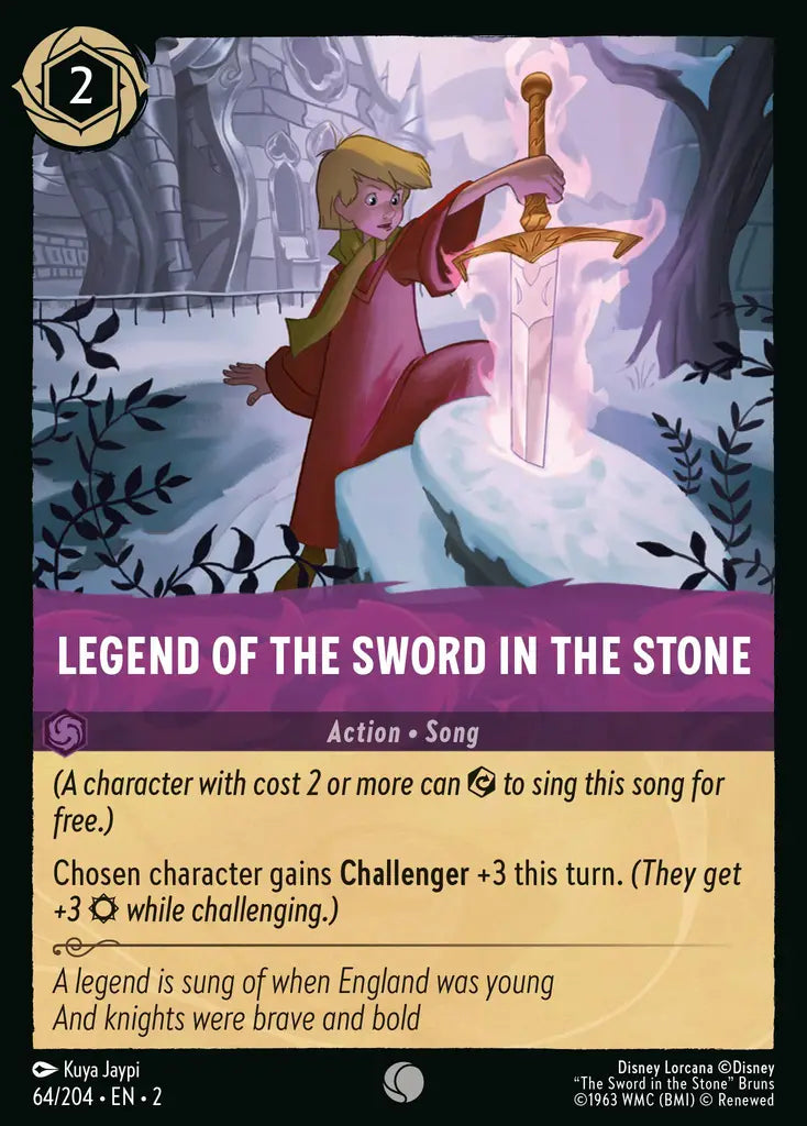 Legend of the Sword in the Stone - 64/204 - Disney Lorcana