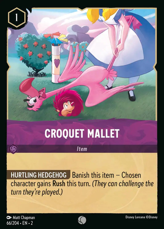 Croquet Mallet - 66/204 - Disney Lorcana