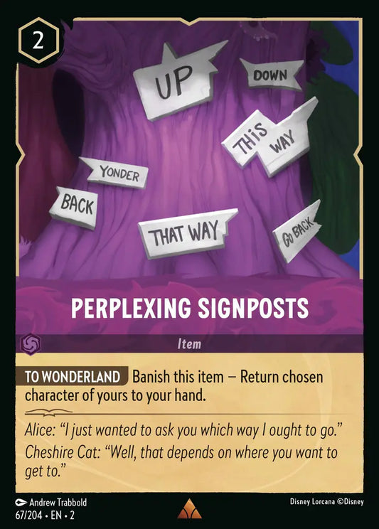 Perplexing Signposts - 67/204 - Disney Lorcana
