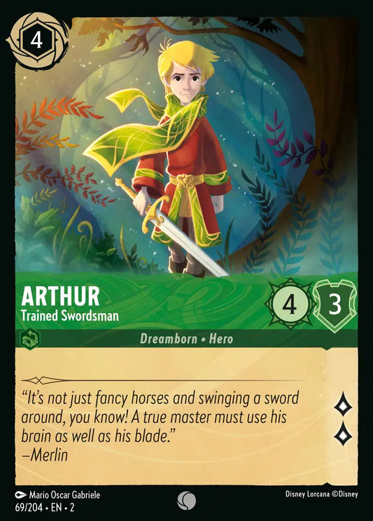 Arthur - Trained Swordsman - 69/204 - Disney Lorcana