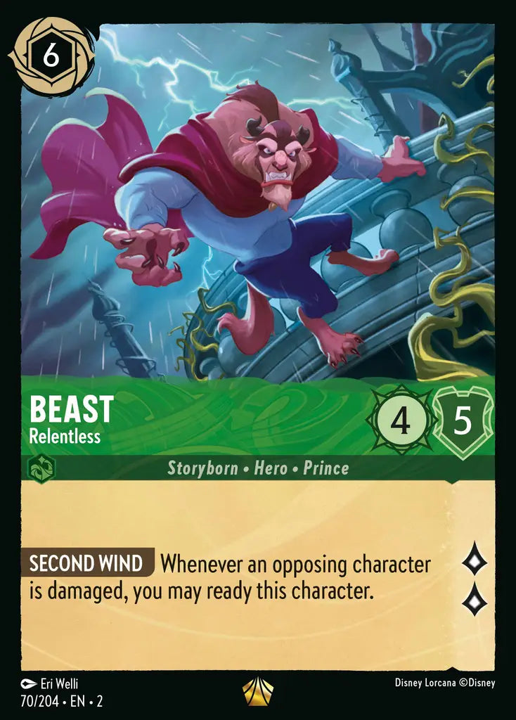 Beast - Relentless - 70/204 - Disney Lorcana