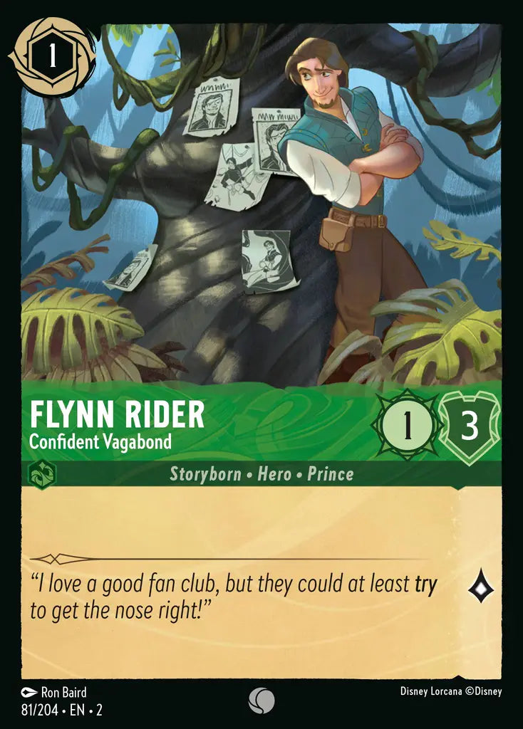 Flynn Rider - Confident Vagabond - 81/204 - Disney Lorcana
