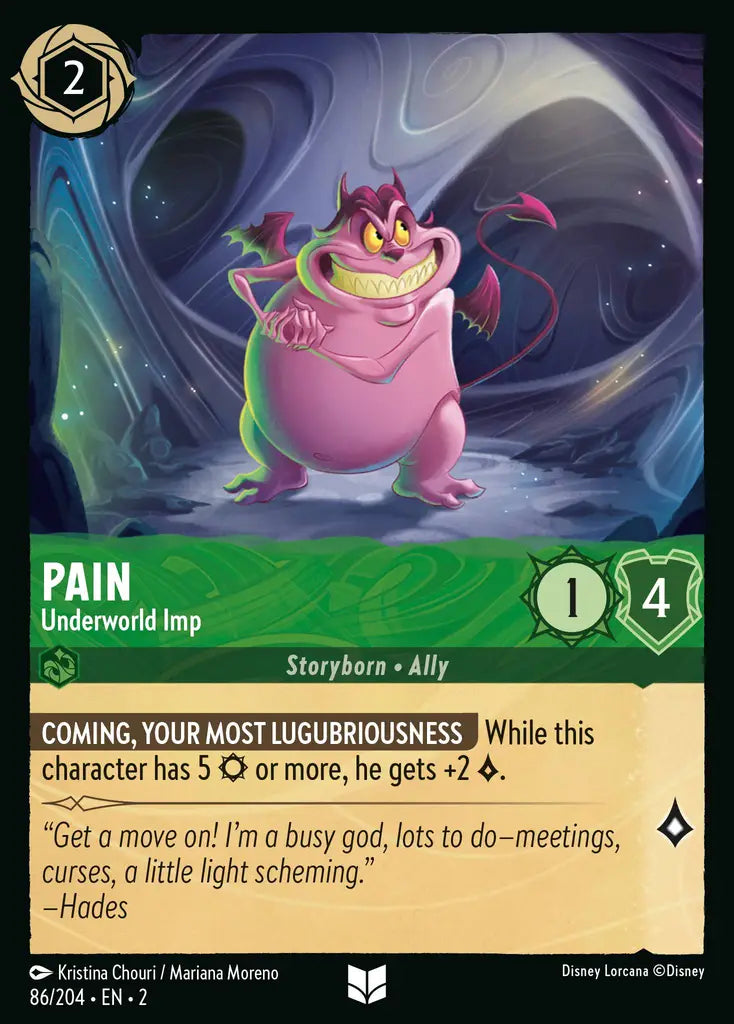 Pain - Underworld Imp - 86/204 - Disney Lorcana