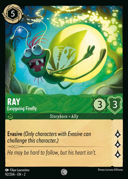 Ray - Easygoing Firefly - 92/204 - Disney Lorcana