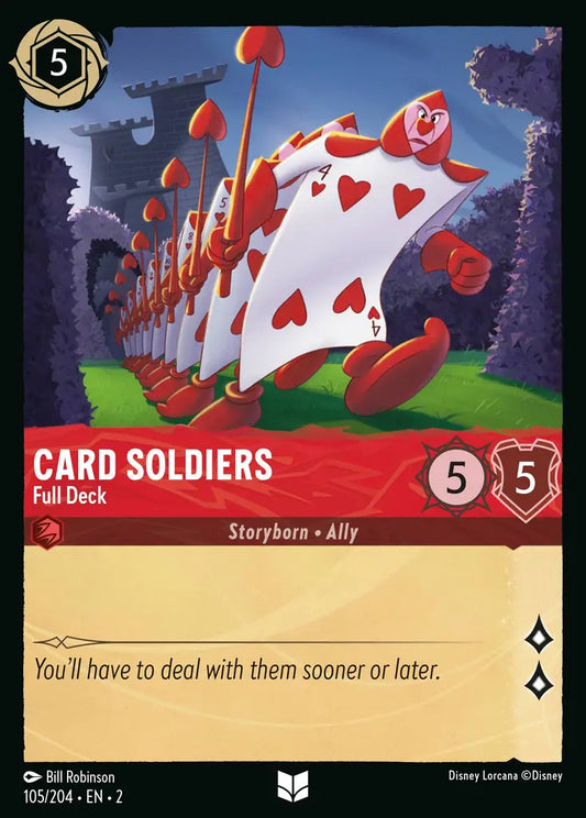 Card Soldiers - Full Deck - 105/204 - Disney Lorcana