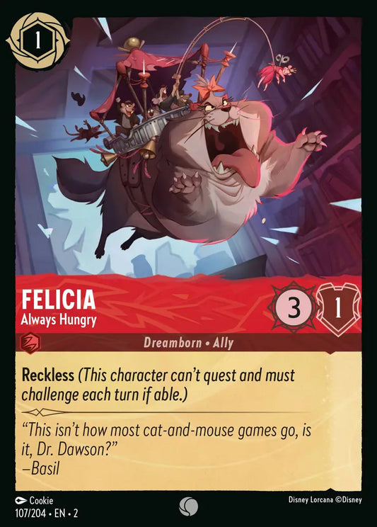 Felicia - Always Hungry - 107/204 - Disney Lorcana
