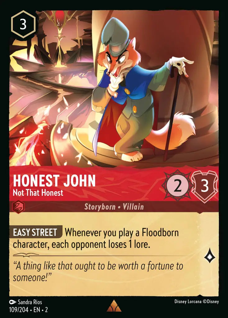 Honest John - Not That Honest - 109/204 - Disney Lorcana