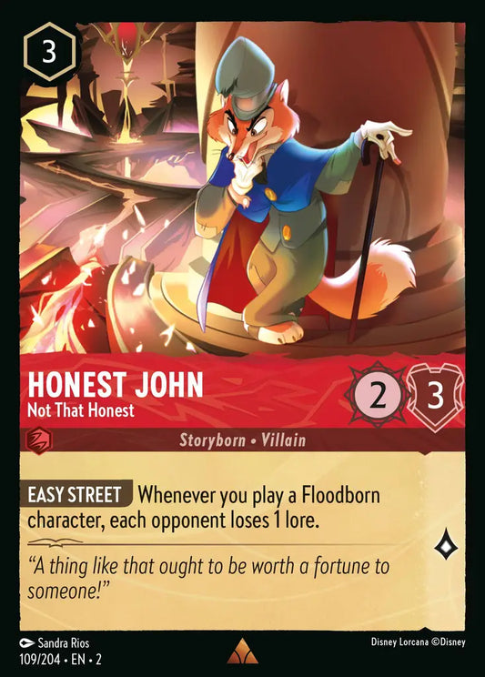 Honest John - Not That Honest - 109/204 - Disney Lorcana