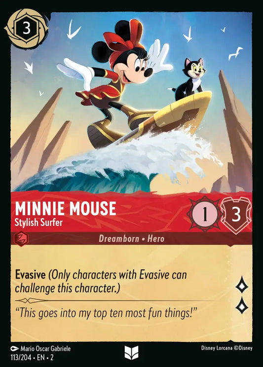 Minnie Mouse - Stylish Surfer - 113/204 - Disney Lorcana