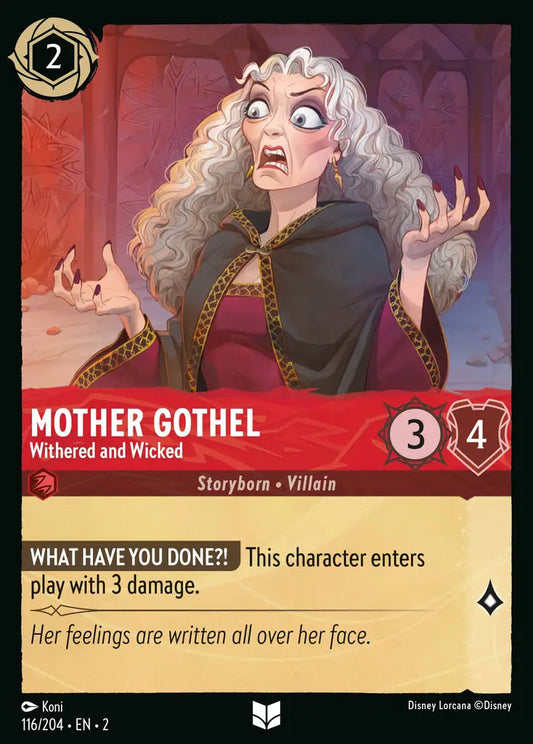 Mother Gothel - Withered and Wicked - 116/204 - Disney Lorcana