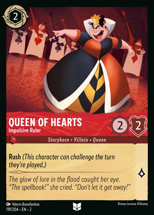Queen of Hearts - Impulsive Ruler - 119/204 - Disney Lorcana