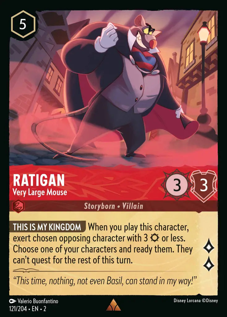 Ratigan - Very Large Mouse - 121/204 - Disney Lorcana