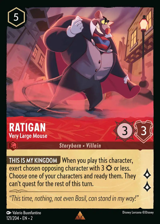 Ratigan - Very Large Mouse - 121/204 - Disney Lorcana