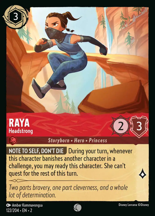 Raya - Headstrong - 122/204 - Disney Lorcana