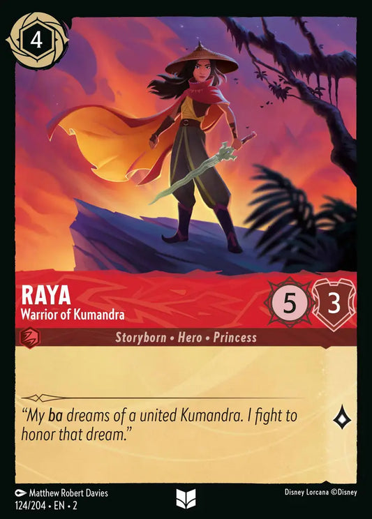 Raya - Warrior of Kumandra - 124/204 - Disney Lorcana