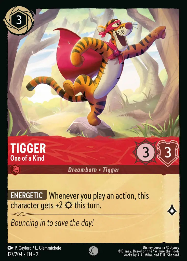 Tigger - One of a Kind - 127/204 - Disney Lorcana