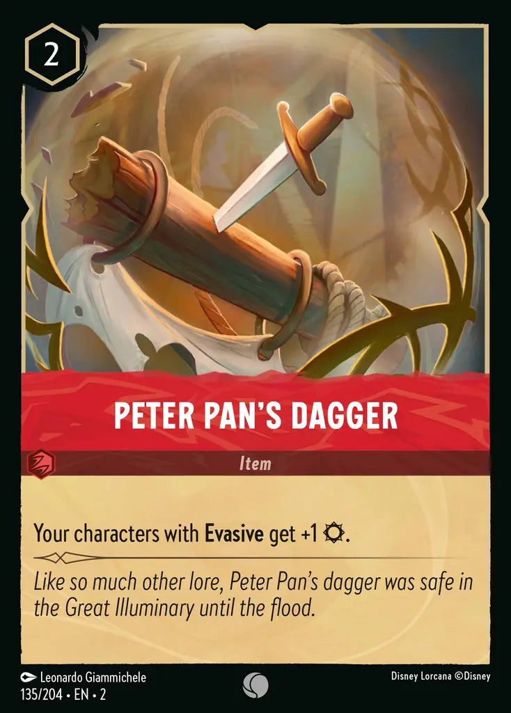 Peter Pan's Dagger - 135/204 - Disney Lorcana